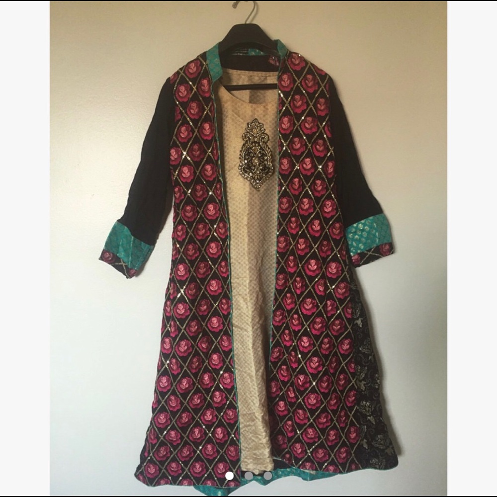 2-piece Pakistani coat style dress